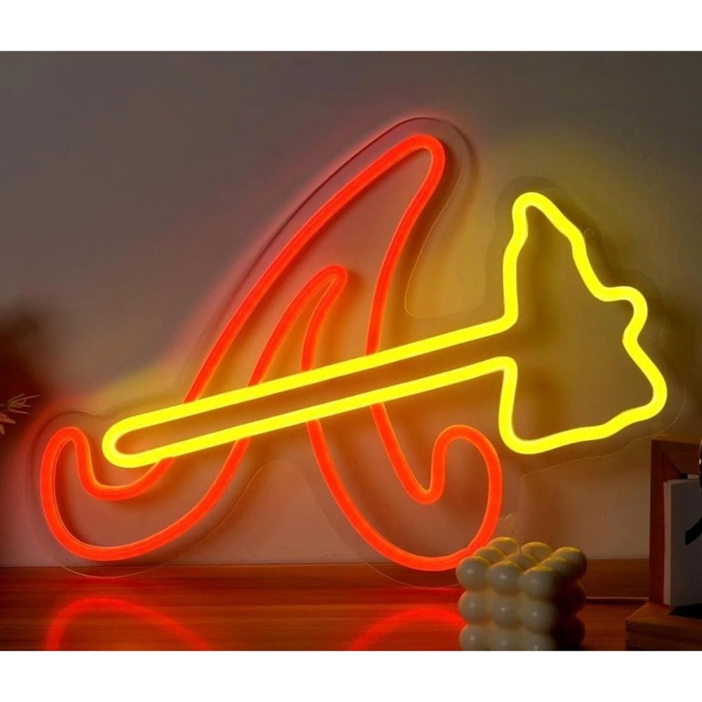 Atlanta Braves LED Neon Sign For Bar, Porch, Garage, Mancave
